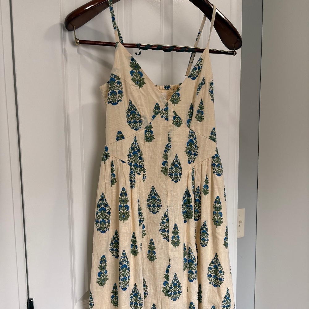 Printed Cotton summer maxi-dress Size Small